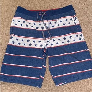American Flag inspired Mossimo board short
